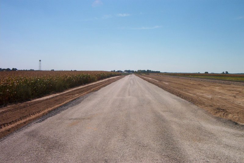 A road with no one on it is empty.